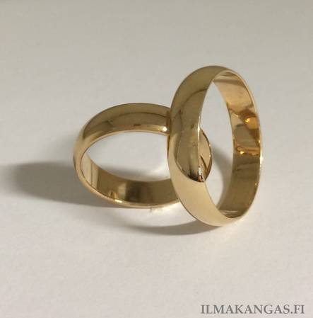 Keltakuiltainen kihlasormus 5mm - Kihlasormukset - KK5150 - 1