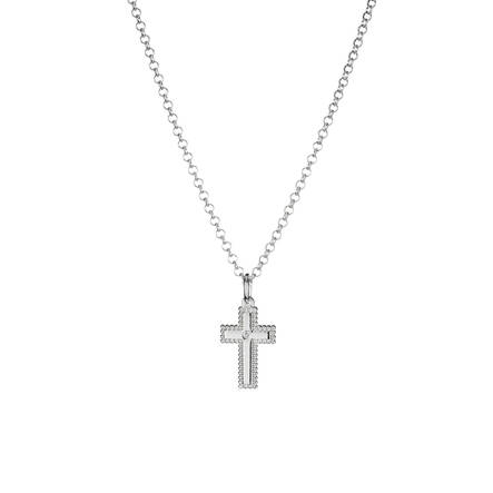 Lumoava Helmi hopeinen ristiriipus timantilla L50214130000 - Lumoava kaulakorut ja riipukset - L50214130000 - 1