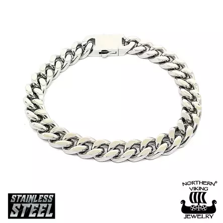 Northern Viking Jewelry panssari rannekoru 10mm - Miesten rannekorut - NVJRA025-22 - 1