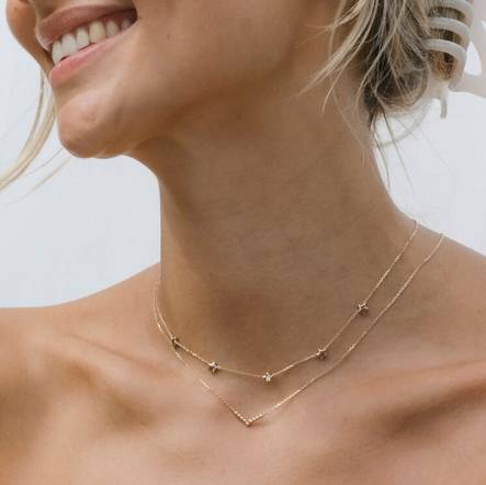 Kohinoor DECO kultainen kaulakoru 213-674 - Naisten kaulakorut - 213-674 - 2