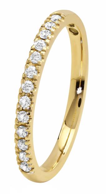 Kohinoor Sofia keltakultainen timanttisormus 0,13ct 033-403-13 - Timanttisormukset - 033-403-13-155 - 1