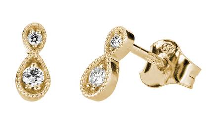 KOHINOOR timanttikorvakorut keltakultaa Clara 143-269-08 - Naisten korvakorut - 143-269-08 - 1